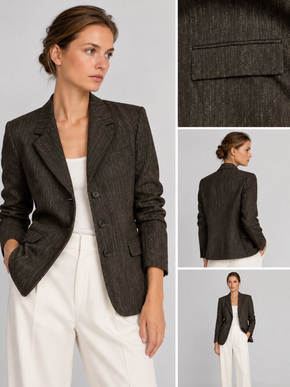 Massimo Dutti Textured Blazer – NWT Size 42 / US 10